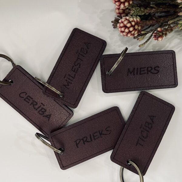 Ādas atslēgu piekariņš