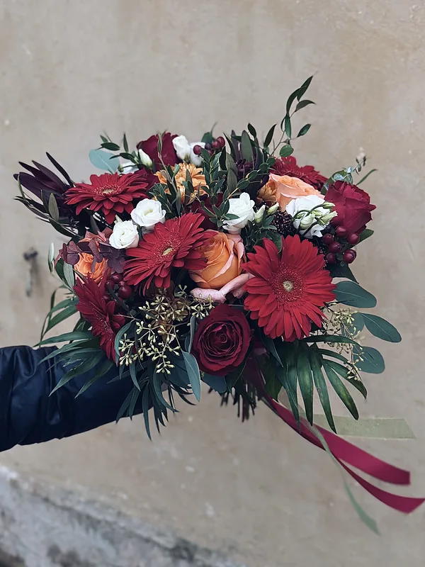 Ziedu pušķis rudens toņos, sākot no 35 EUR