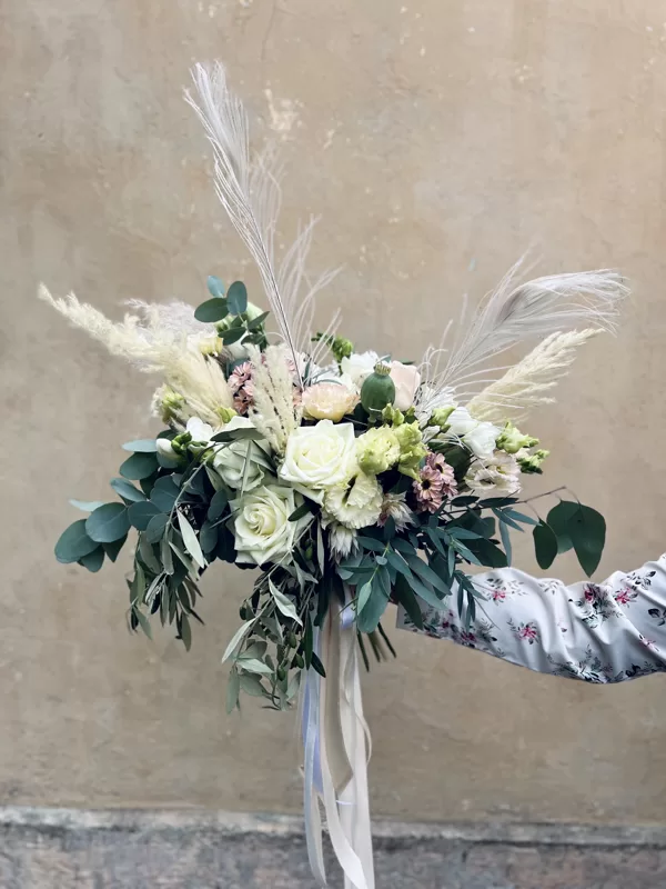 Boho stila pušķis